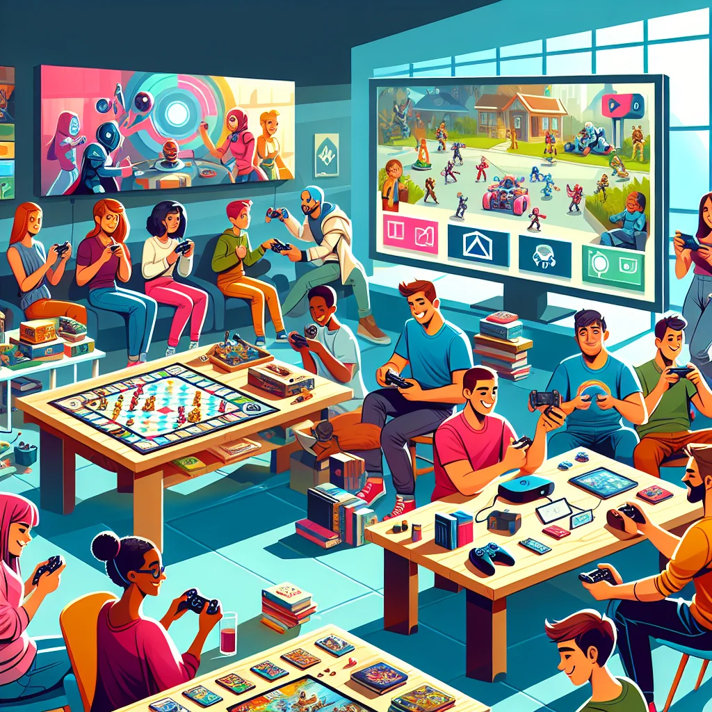 Diversas categorias de jogos populares